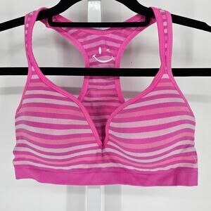 Vintage Y2K Joe Boxer Womens Sz 36C Racerback T Shirt Bra Pink Striped
